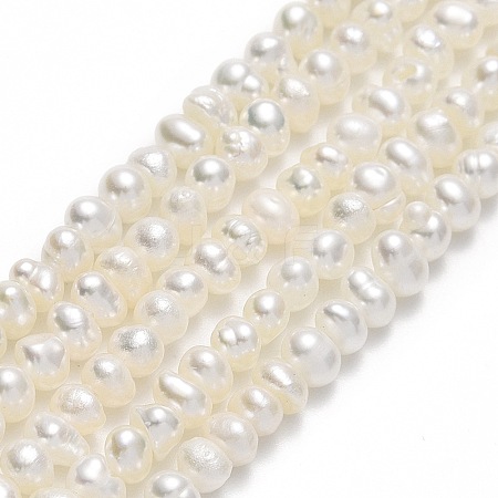 Natural Cultured Freshwater Pearl Beads Strands PEAR-F018-04B-01-1