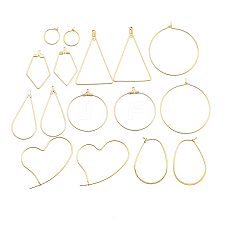 DIY Brass Earring Jewerly Making Findings Kits KK-XCP0001-77-1