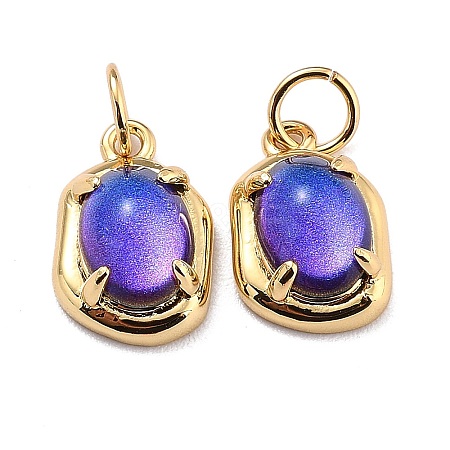 Eco-Friendly Brass Charms KK-H762-03G-01-1