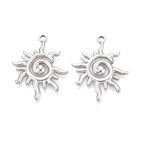 304 Stainless Steel Pendants X-STAS-T065-07P-1