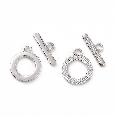 Brass Toggle Clasps KK-E068-VC177-1