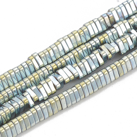 Electroplate Non-magnetic Synthetic Hematite Beads Strands G-N0318-08B-1