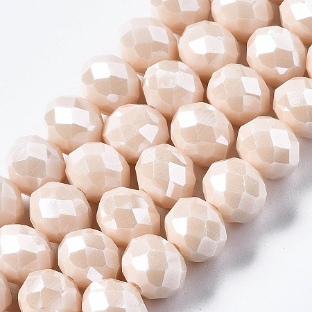 Electroplate Glass Beads Strands LS-EGLA-A034-P1mm-A17-1