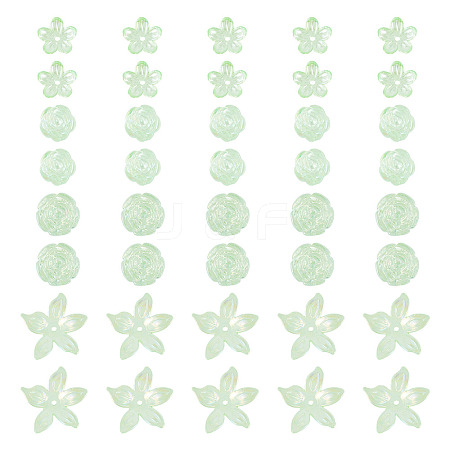 94Pcs 4 Styles Transparent Acrylic Beads TACR-TA0001-84-1