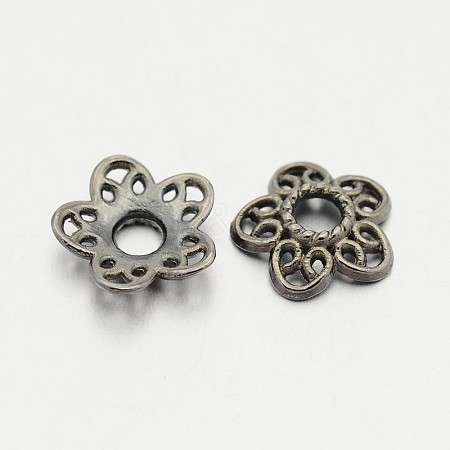 Tibetan Style Alloy Bead Caps LS-K0P34051-1