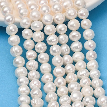 Natural Cultured Freshwater Pearl Beads Strands PA-CBABE82-06D-1