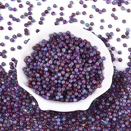 Baking Paint Glass Beads DGLA-T005-01A-09-1