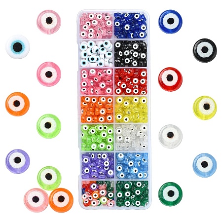 540pcs 14 Colors Transparent Acrylic Beads TACR-YW0002-08-1