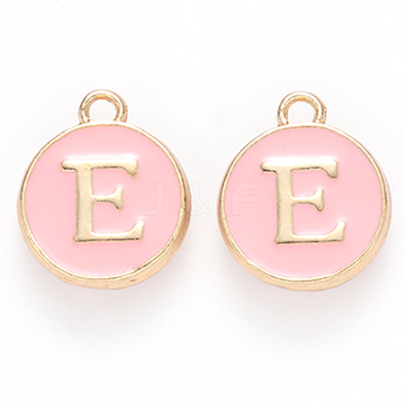 Golden Plated Alloy Enamel Charms ENAM-S118-07E-1