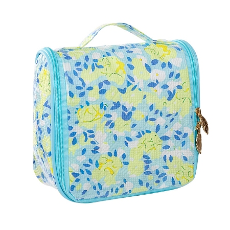 Flower Pattern Polyester Waterpoof Makeup Storage Bag PW-WG0C175-01-1