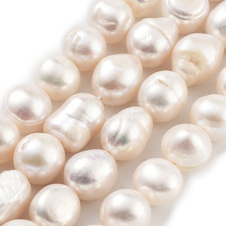 Natural Cultured Freshwater Pearl Beads Strands PEAR-P062-30F-1