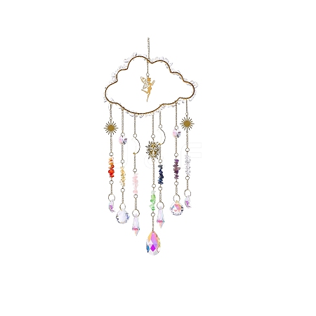 Metal Hanging Ornaments PW-WGAA007-02-1