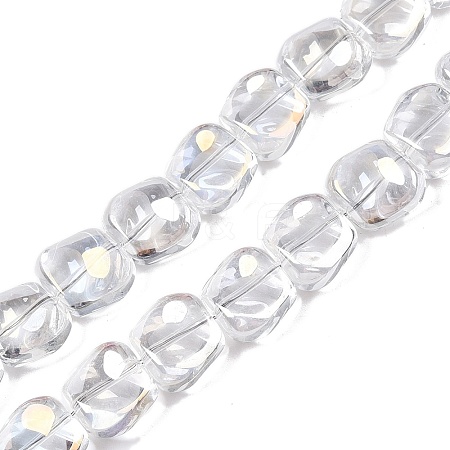 Electroplate Glass Beads Strands EGLA-N012-07A-1