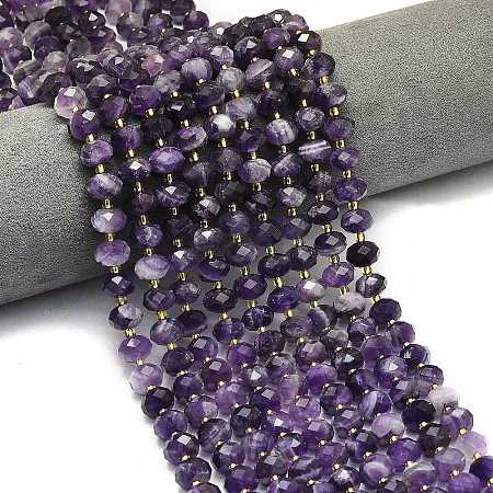 Natural Amethyst Beads Strands G-P573-A31-01-1