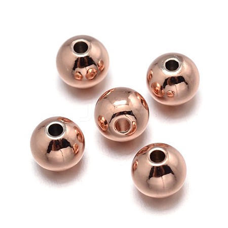 Eco-Friendly Brass Beads KK-E711-10mm-014RG-NR-1