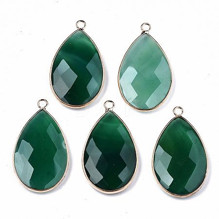 Natural Agate Pendants X-G-S359-195A-1