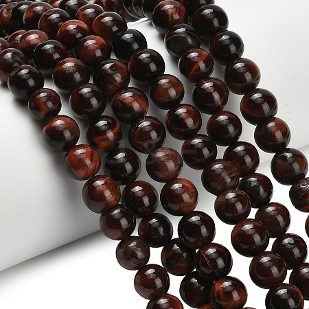 Natural Tiger Eye Beads Strands G-F591-18-8mm-07-1