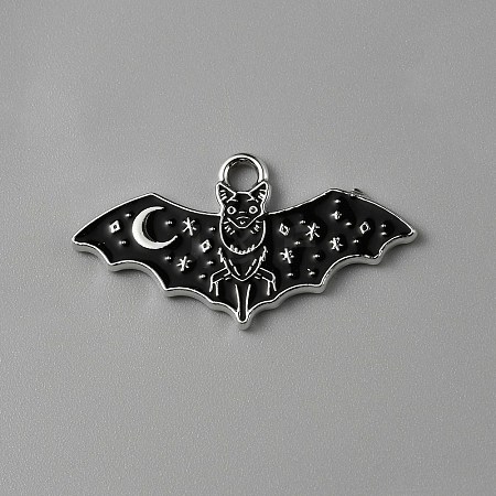 Halloween Alloy Enamel Pendants ENAM-CJC0002-34P-03-1