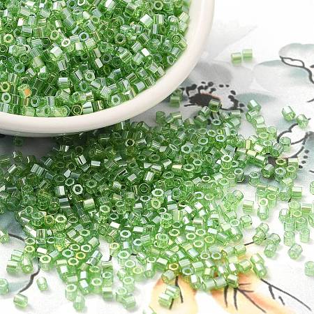 Transparent Colours Luster Glass Seed Beads SEED-S042-20B-06-1
