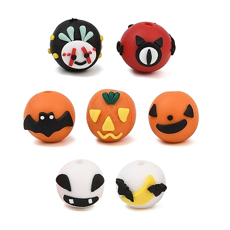 Halloween Handmade Polymer Clay Beads PR-CBA40AD-10-1