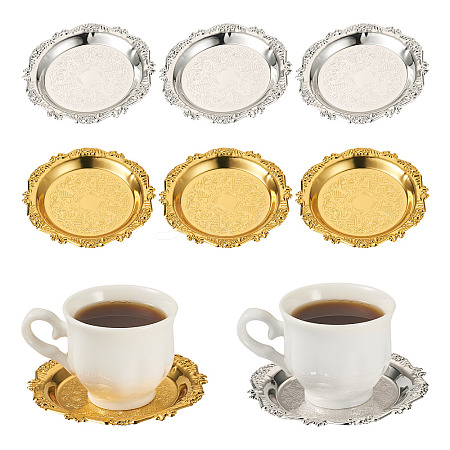 8Pcs 2 Colors Iron Tray DIY-MB0003-09-1