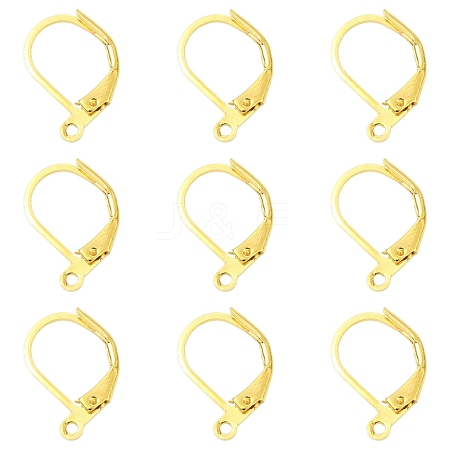 100Pcs Brass Leverback Earring Findings KK-YW0003-37G-1