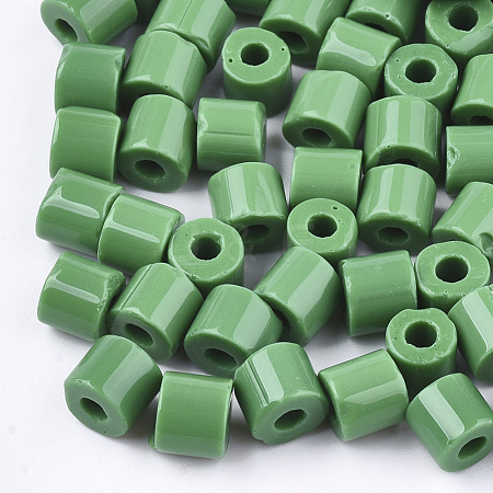 Opaque Glass Bugle Beads SEED-S023-02D-1