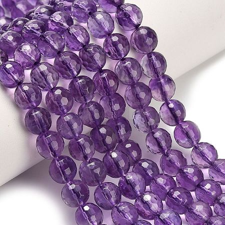 Natural Amethyst Beads Strands G-H329-D01-6mm-1