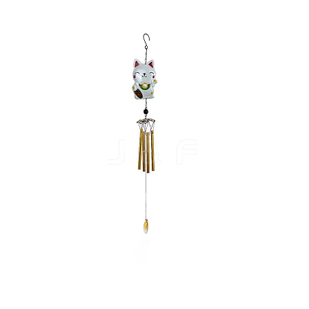 Fortune Cat Iron Art Wind Chime Decoration PW-WGDB889-03-1