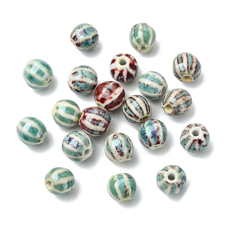 20Pcs Handmade Porcelain Beads PORC-YW0001-39D-1