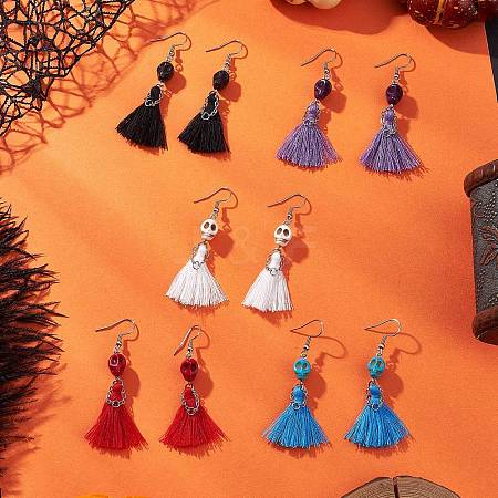 304 Stainless Steel Dangle Earrings EJEW-JE06551-1