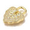 Brass Micro Pave Cubic Zirconia Pendants KK-K389-050G-01-2