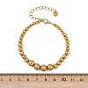 304 Stainless Steel Beaded Bracelets for Women LS-BJEW-Z136-02G-3
