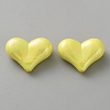 Electroplate Opaque Acrylic Beads MACR-WH0010-38C-1