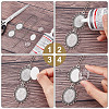 SUNNYCLUE Alloy Graduation Cap Brim Chains Tassel Photo Charms DIY-SC0020-63-3