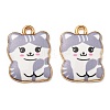 Printed Alloy Pendants ENAM-L042-07G-02-2