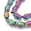 Electroplate Glass Beads Strands EGLA-T025-03D-3