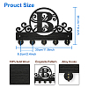 Wood & Iron Wall Mounted Hangers HJEW-WH0055-218-2
