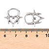 Spiked Heart 316 Stainless Steel Cartilage Earrings AJEW-C044-13AS-5