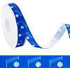 25 Yards Sport Ball Theme Printed Polyester Grosgrain Ribbon OCOR-WH20002-03B-02-1