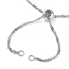 304 Stainless Steel Singapore Chain Necklace Making AJEW-JB01334-02-3
