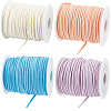 4 Rolls 4 Colors Flat Faux Suede Cord LW-CL0001-04A-1