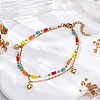304 Stainless Steel Cable Chain Multi-strand Bracelets LS-BJEW-Z088-02G-2