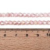 Anti-Tarnish Electroplate Bicone Glass Beads Strands EGLA-T021-4mm-16-03-4