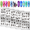 Stainless Steel DIY Nail Art Templates MRMJ-WH0098-015-8