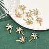 SHEGRACE Brass Micro Pave Clear Cubic Zirconia Pendants XGRQ2C285-409G-4