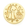 Halloween Series Wax Seal Brass Stamp Heads AJEW-M039-01F-2