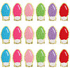 18Pcs 6 Colors Christmas Light Bulbs Polyester Embroidery Sew on Cloth Patches PATC-CA0001-35-1