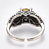 Alloy Cuff Finger Rings RJEW-T006-65-4