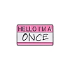 Dialog Box Hello I'M A... Enamel Pins PW-WG36BA8-05-1